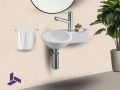 Handwaschbecken rund, keramisch, hngend | BONN 23 DROITE