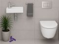 Hnge-Handwaschbecken aus Keramik 36x18cm | FRANCFORT 36 GAUCHE