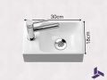 Handwaschbecken WC schmal 18x30 cm Keramik | ROSTOCK 30 GAUCHE
