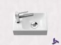 Handwaschbecken WC schmal 18x30 cm Keramik | ROSTOCK 30 GAUCHE