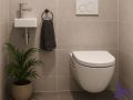 Handwaschbecken WC schmal 18x30 cm Keramik | ROSTOCK 30 GAUCHE