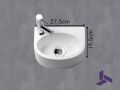  Kompaktes Hngewaschbecken 27,5x19,5 cm | BREME 28 GAUCHE