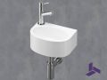  Kompaktes Hngewaschbecken 27,5x19,5 cm | BREME 28 GAUCHE