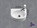 Kompaktes Hngewaschbecken 27,5x19,5 cm | BREME 28 DROITE