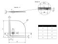 Extra-flache Viertelkreis-Duschwanne – VERONE ANGULAR