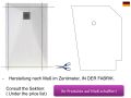 Duschwanne 130x130 cm, extra flach, rutschfest, VERONE