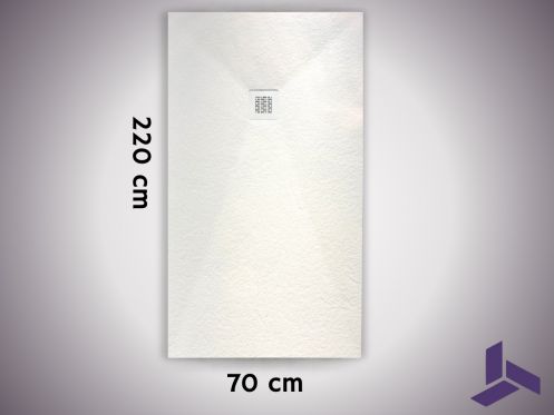 Duschwanne 220x70 cm, extra flach, rutschfest, VERONE