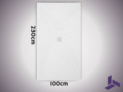 Duschwanne extra flach 230x100 cm, rutschfest VERONE XL CENTRAL