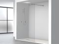 Feste Walk-in-Duschwand 8 mm Sicherheitsglas DIJON Silber