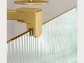 Walk-In Duschwand Wavy Glas 8 mm  DIJON WAVY Gold