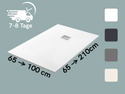 Duschwanne nach Maß Harz extra flach TECNIK