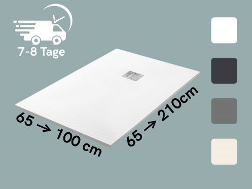 Duschwanne nach Ma Harz extra flach TECNIK