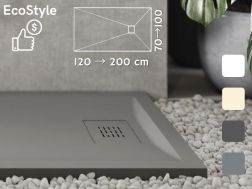 Duschtasse schuldig, leichtes Mineralharz - ECOSTYLE