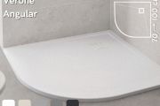 Viertelkreis-Duschwanne 100x100 cm VERONE ANGULAR