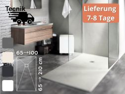 Duschwanne nach Maß Harz extra flach TECNIK