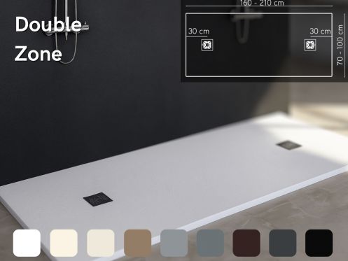 Duschwanne mit doppelter Evakuierung - DOUBLE ZONE