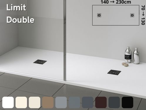 Duschwanne mit doppelter Evakuierung - LIMIT DOUBLE