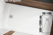 Duschwanne flach Harz Solid Surface - ORIGINAL design