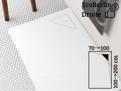 Duschwanne, Abfluss links ECO BERLIN RECHTS WEISS