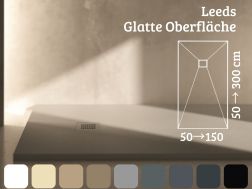 Duschwanne 130 cm glattes Finish - LEEDS