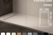 Duschwanne, Dachrinne, Acrystone®-Harz - VULCANO SIDE COVER 180