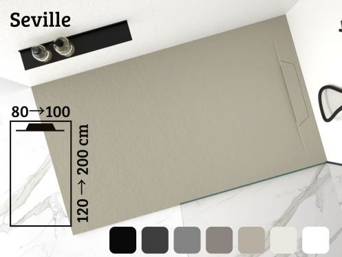 Duschwanne, Ablauf, mit diskretem Ablauf SEVILLE