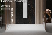 Duschwanne Corian, extra flaches design - RINNE CORIAN