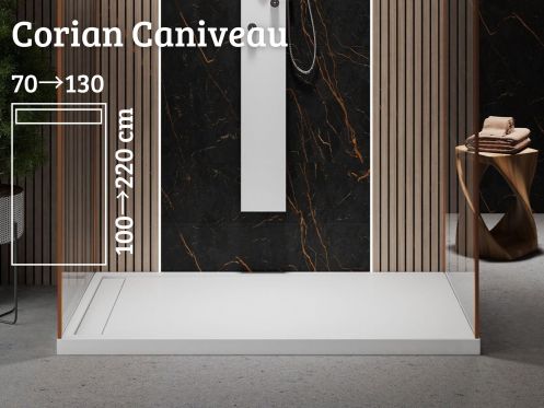 Duschwanne Corian, extra flaches design - RINNE CORIAN