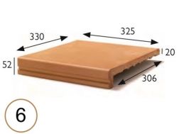 Laufnase 33 x 33 x 5 cm - Fliese Sandstein gespannt - Art Sandstein aus Artois - Sandstein Aragon - Klinker Buchtal