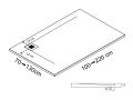 Eckduschwanne 110x110 cm - CORIAN ® CORNER RECHTS