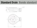 Eckduschwanne 110x110 cm - CORIAN ® CORNER RECHTS