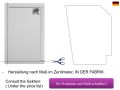 Eckduschwanne 110x110 cm - CORIAN ® CORNER RECHTS