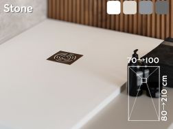 Duschwanne schuldig Extra Flaches Harz STONE