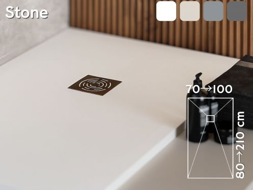 Duschwanne schuldig Extra Flaches Harz STONE