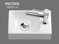 Handwaschbecken WC schmal 18x30 cm Keramik | ROSTOCK DROITE