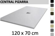 Duschwanne 120x70 cm zentraler Abfluss - PIZARRA