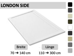 Seitliche Duschwanne, Design Gosse - LONDON SIDE