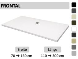 Duschwanne mit seitlichem Abfluss, LEEDS FRONTAL