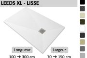 Maßgefertigte XXL-Duschwanne mit glatter Oberfläche - LEEDS