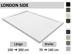 Seitliche Duschwanne, Design Gosse - LONDON SIDE