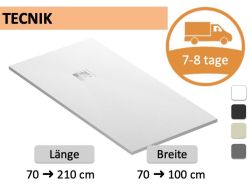 Duschwanne nach Maß Harz extra flach TECNIK