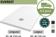 Zugeschnitten Premium-Duschwanne aus Mineralharz - EVEREST