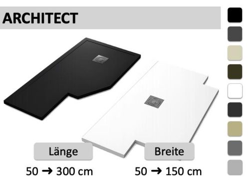 Duschwanne nach Maß atypische Herstellung, ARCHITECT