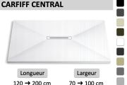 Duschwanne mit extra-feiner Design-Duschrinne - CARDIFF CENTRAL
