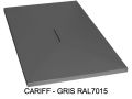Duschwanne mit extra-feiner Design-Duschrinne - CARDIFF CENTRAL