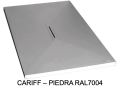 Duschwanne mit extra-feiner Design-Duschrinne - CARDIFF CENTRAL