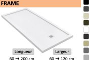 Maßgefertigte bodengleiche Duschwanne mit Rand FRAME