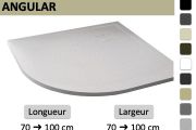 Extra-flache Viertelkreis-Duschwanne – VERONE ANGULAR