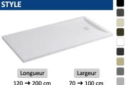 Zuschneidbare extra-flache Duschwanne STYLE