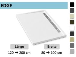 Duschwanne seitlicher Ablauf - EDGE